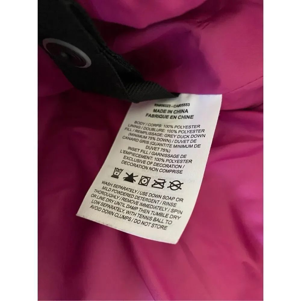 Nike Burgundy Quilted Down Duck Puffer Jacket Water Repellant Coat Wmns Sz Small